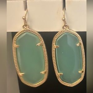 Kendra Scott Earings in Irrediscent Mint Green